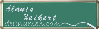 Alanis Weikert Visitenkarte